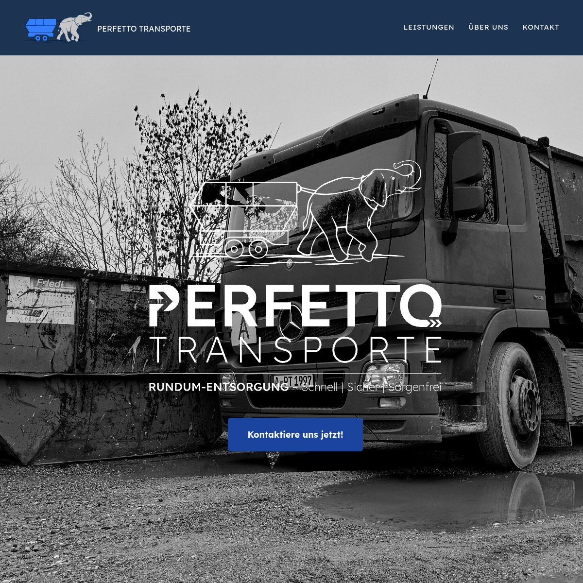 Website-Vorschau Perfetto Transporte